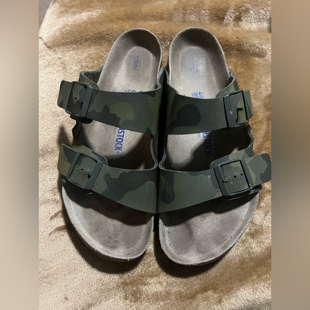 Birkenstock Camouflage Green Sandals